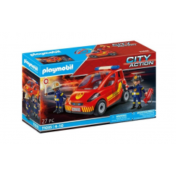 Playmobil Μικρο Οχημα Πυροσβεστικης Με Πυροσβεστες (71035)