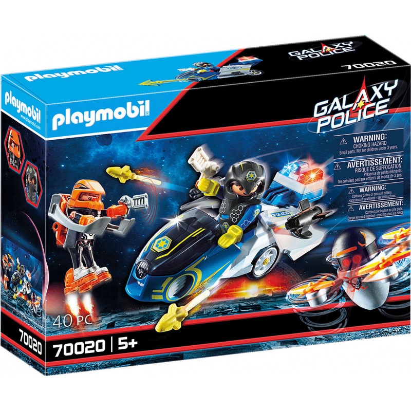 Playmobil Playmobil Galaxy Police Μοτοσικλέτα (70020)