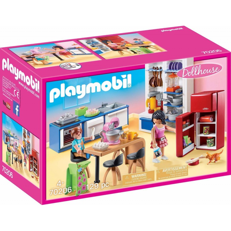 Playmobil Dollhouse Κουζίνα Κουκλόσπιτου (70206)