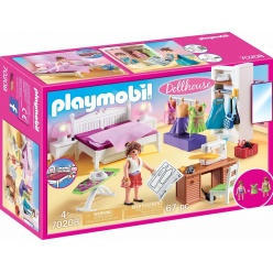 Playmobil Dollhouse Υπνοδωμάτιο Με Ατελιέ Ραπτικής (70208)