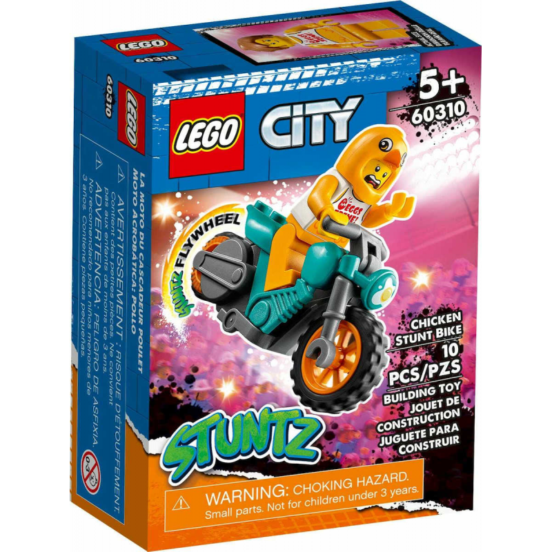 LEGO City Ακροβατική Μηχανή με Κοτόπουλο (60310)