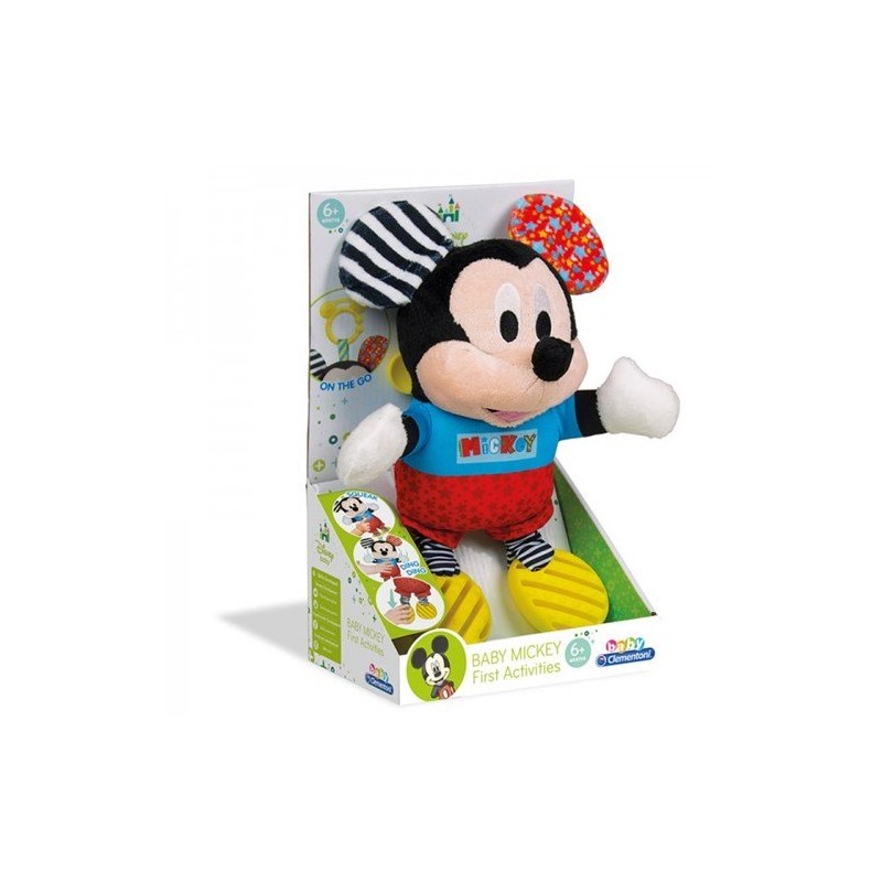 Disney Baby Κουδουνίστρα-Χνουδωτό Mickey (1000-17165)