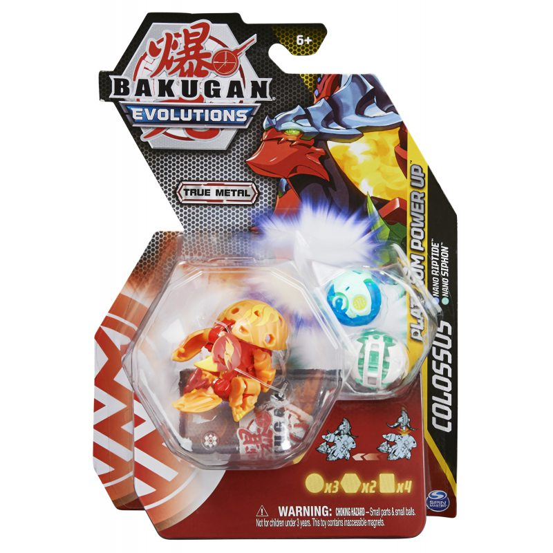 Spin Master Bakugan Evolutions: Platinum Power Up - Blitz Fox Pack (20138077) (081764)