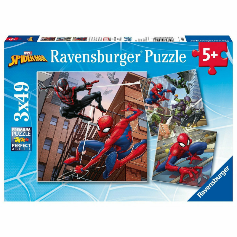 Ravensburger Παζλ 3X49 Τεμ. Spiderman (08025)